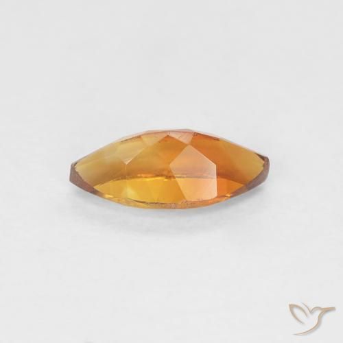 Citrino laranja marrom Natural 0.57ct, Marquesa, VVS
