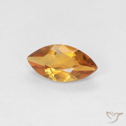 Citrino laranja marrom Natural 0.57ct, Marquesa, VVS