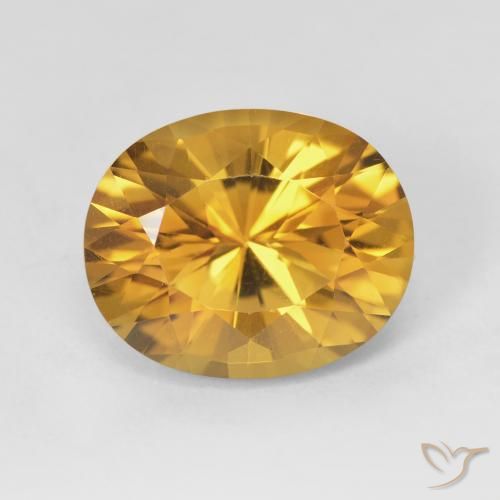 4.80ct Natural Laranja Dourada Citrino, oval, VVS