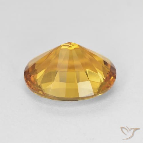 Citrino Laranja Dourada Natural 4.80ct, oval, VVS