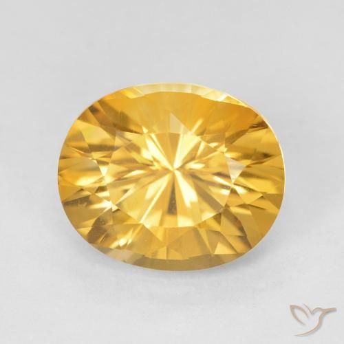4.46ct Natural Dourado médio Citrino, oval, VVS