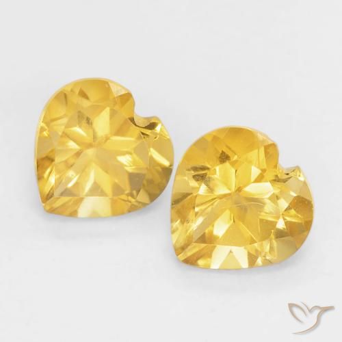 0.90ctw Natural Top Ouro Citrino, Coração, VVS