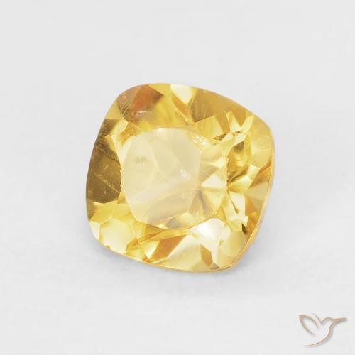 Citrino Laranja Dourada Natural 0.48ct, Almofada, VS