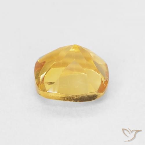 Citrino Laranja Dourada Natural 0.48ct, Almofada, VS