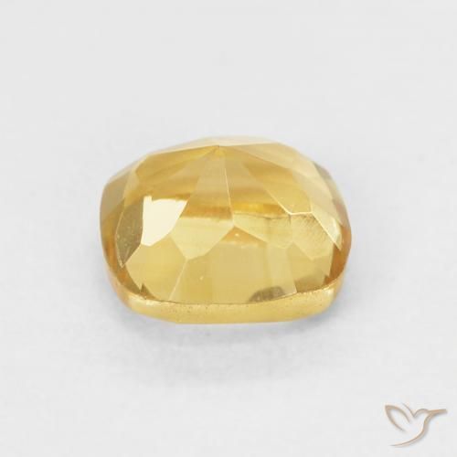 Citrino Luz amarela Natural 0.58ct, Almofada, VVS-VS