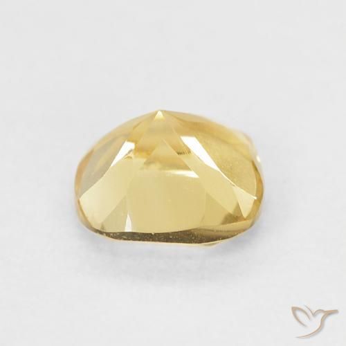 Citrino Luz amarela Natural 0.52ct, Almofada, VVS-VS