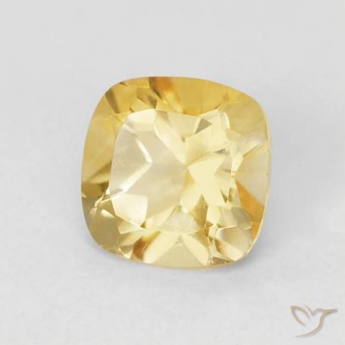 Citrino Laranja Dourada Natural 0.52ct, Almofada, VVS-VS