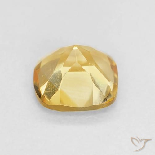 Citrino Laranja Dourada Natural 0.52ct, Almofada, VVS-VS