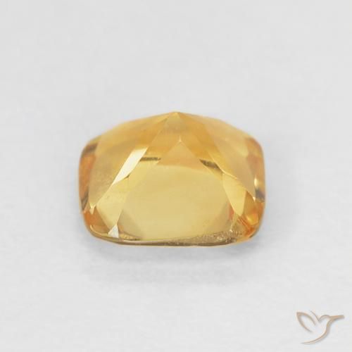 Citrino ouro médio Natural 0.55ct, Almofada, VVS