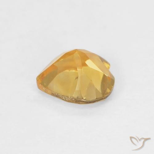 Citrino Laranja claro-dourado Natural 0.38ct, Coração, VVS