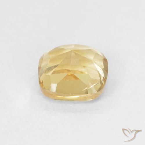 Citrino Dourado médio Natural 0.50ct, Almofada, VS
