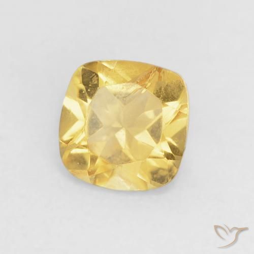 Citrino Laranja Dourada Natural 0.53ct, Almofada, VS