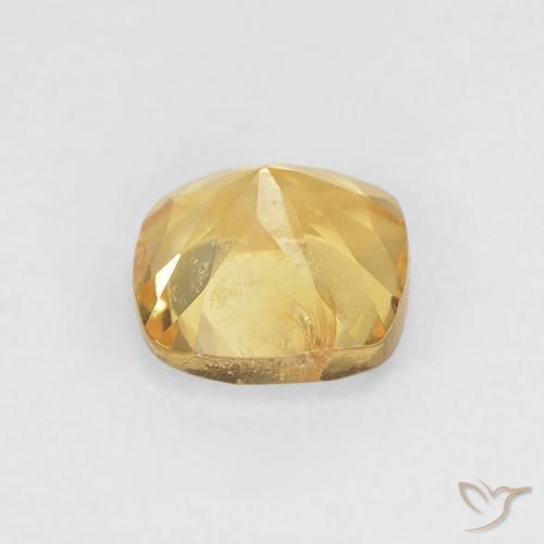 Citrino Laranja Dourada Natural 0.53ct, Almofada, VS