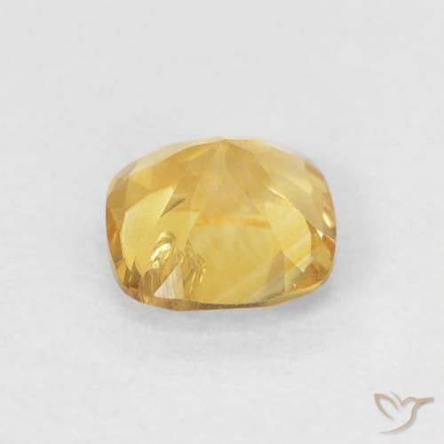Citrino Dourado médio Natural 0.54ct, Almofada, VS