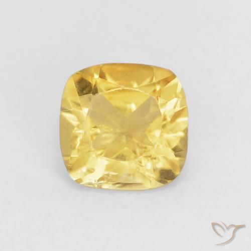 0.53ct Natural Dourado médio Citrino, Almofada, VS