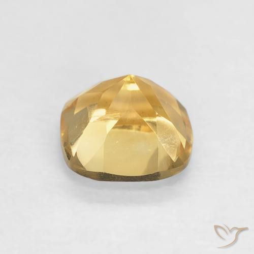 Citrino ouro médio Natural 0.55ct, Almofada, VVS-VS