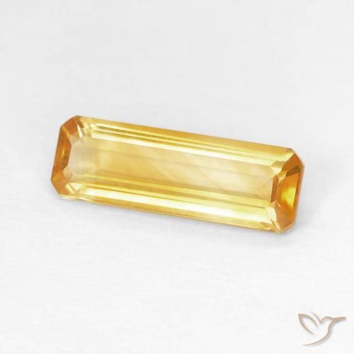 Citrino Medium Dark-Golden Natural 1.14ct, Corte Octógono / Esmeralda, VVS-VS