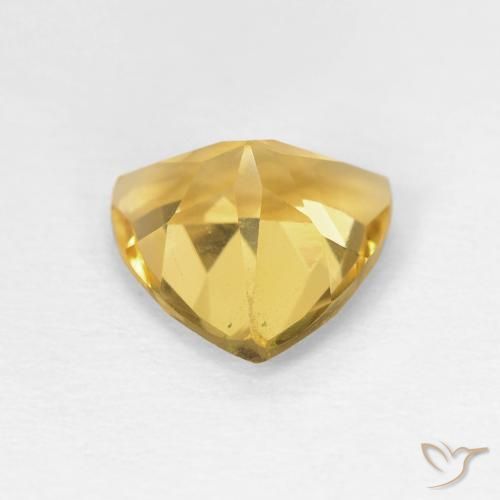 Citrino ouro brilhante Natural 1.45ct, Trilhão, VVS-VS