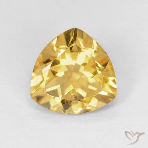 1.58ct Natural Top Ouro Citrino, Trilhão, VVS-VS