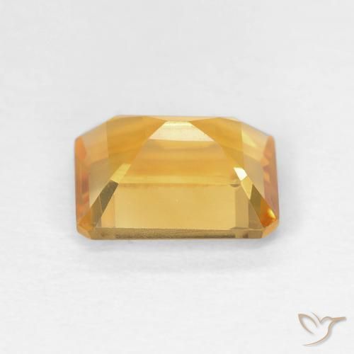Citrino Medium Light Orange-Gold Natural 1.49ct, Corte Octógono / Esmeralda, VVS