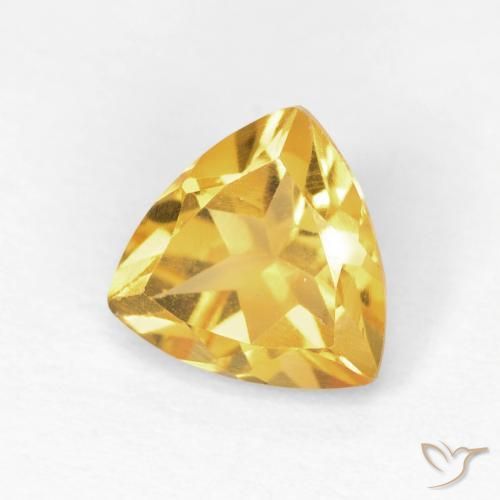 Citrino ouro médio Natural 1.11ct, Trilhão, VS