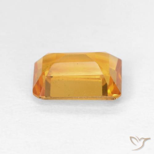 Citrino Laranja Profundo-Ouro Natural 1.40ct, Corte Octógono / Esmeralda, VS