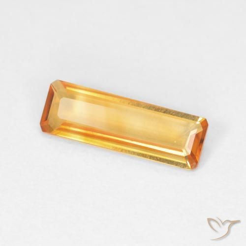 Citrino Laranja-Ouro Natural 1.01ct, Corte Octógono / Esmeralda, VVS-VS