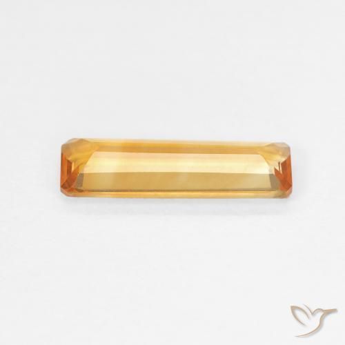 Citrino Laranja-Ouro Natural 1.01ct, Corte Octógono / Esmeralda, VVS-VS