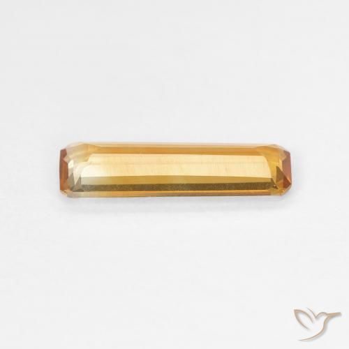 Citrino Laranja-Ouro Natural 0.93ct, Corte Octógono / Esmeralda, VVS-VS
