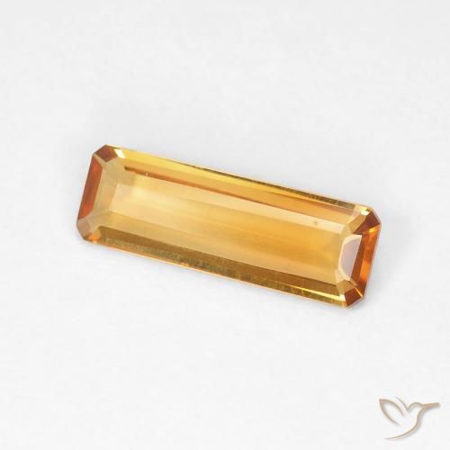 Citrino Laranja-Ouro Natural 0.97ct, Corte Octógono / Esmeralda, VVS-VS