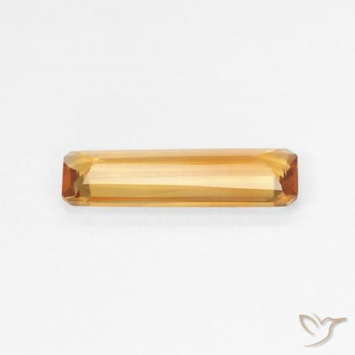 Citrino Laranja-Ouro Natural 0.97ct, Corte Octógono / Esmeralda, VVS-VS