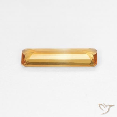 Citrino Laranja-Ouro Natural 0.87ct, Corte Octógono / Esmeralda, VVS-VS