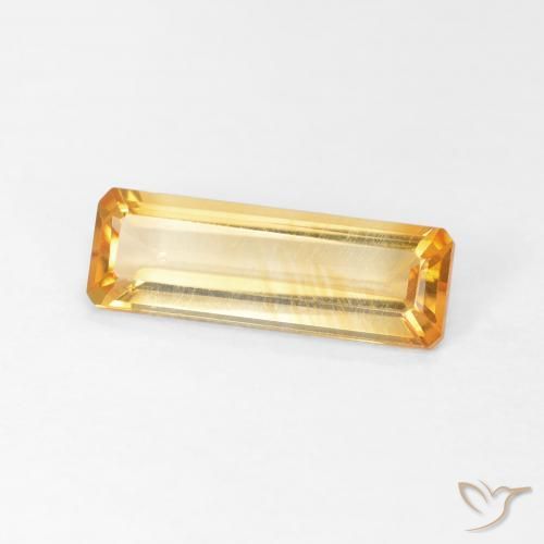 Citrino Laranja-Ouro Natural 1.26ct, Corte Octógono / Esmeralda, VVS-VS