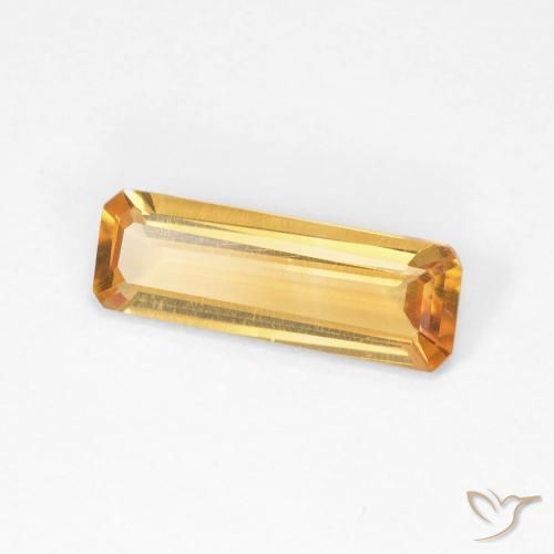 Citrino Laranja escuro-dourado Natural 1.04ct, Corte Octógono / Esmeralda, VVS-VS