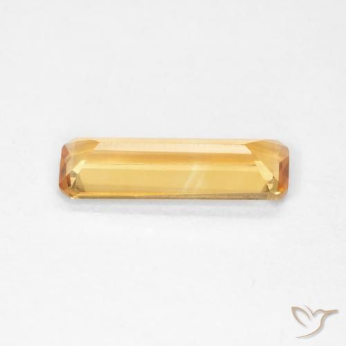 Citrino Laranja escuro-dourado Natural 1.04ct, Corte Octógono / Esmeralda, VVS-VS