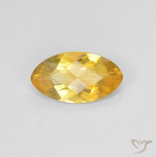 0.79ct Natural Dourado Citrino, Marquesa, VS