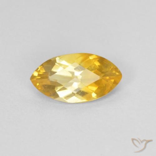 0.71ct Natural Dourado Citrino, Marquesa, VS