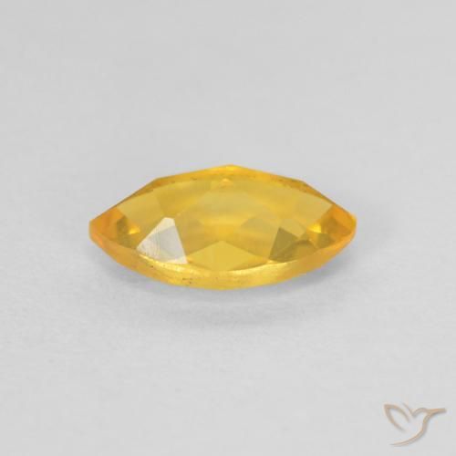 Citrino ouro brilhante Natural 0.91ct, Marquesa, VS