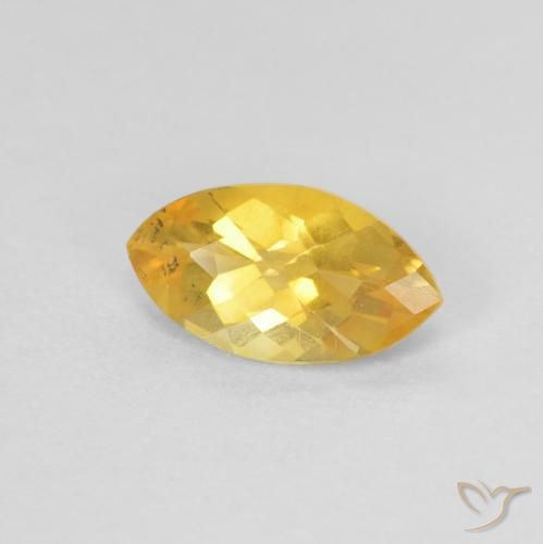 Citrino Dourado médio Natural 0.90ct, Marquesa, VS