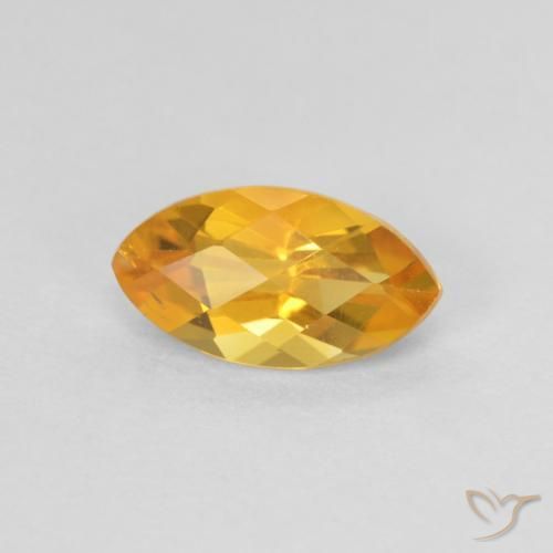 Citrino Laranja escuro-dourado Natural 0.98ct, Marquesa, VS