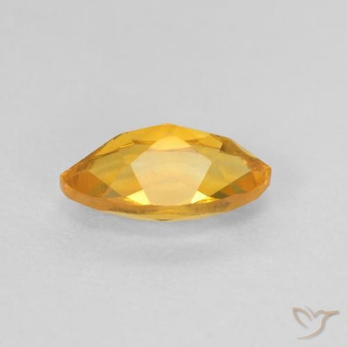 Citrino Laranja escuro-dourado Natural 0.98ct, Marquesa, VS