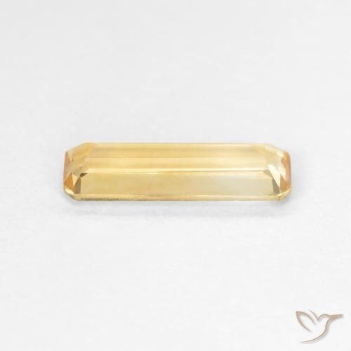 Citrino Laranja Dourado Profundo Natural 1.06ct, Corte Octógono / Esmeralda, VVS-VS
