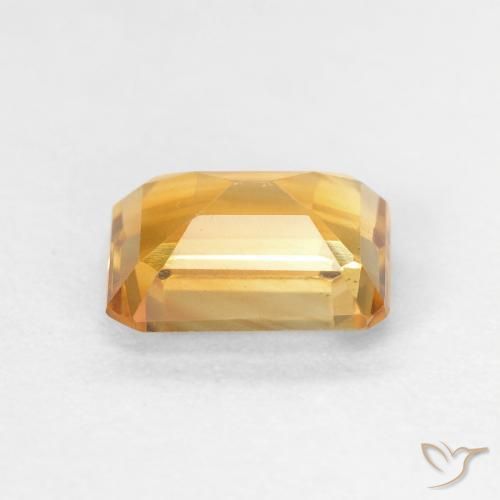 Citrino Laranja Profundo-Ouro Natural 1.49ct, Corte Octógono / Esmeralda, VVS-VS