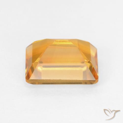 Citrino Laranja Profundo-Ouro Natural 1.84ct, Corte Octógono / Esmeralda, VVS-VS