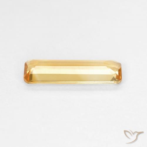 Citrino Top Ouro Natural 1.03ct, Corte Octógono / Esmeralda, VVS-VS
