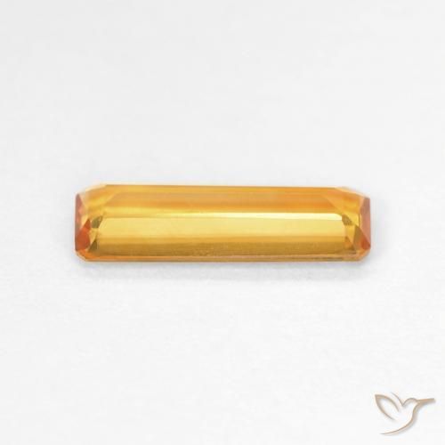 Citrino Laranja escuro-dourado Natural 1.06ct, Corte Octógono / Esmeralda, VVS-VS
