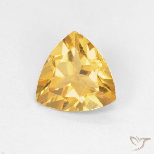 1.03ct Natural ouro brilhante Citrino, Trilhão, VVS