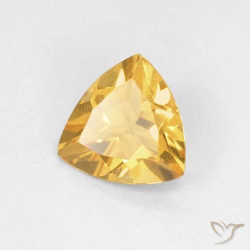 Citrino ouro brilhante Natural 1.03ct, Trilhão, VVS