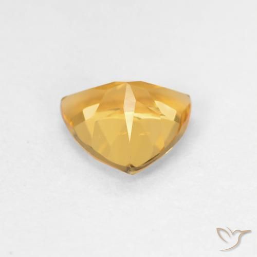 Citrino ouro brilhante Natural 1.03ct, Trilhão, VVS