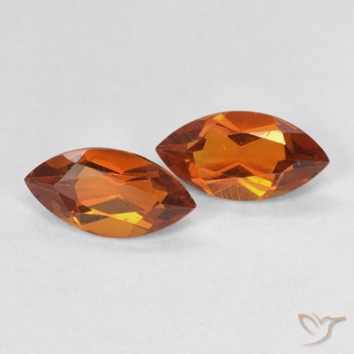 Pedras preciosas de Citrino Laranja Profundo natural de 1.02 ct, Marquesa, VS